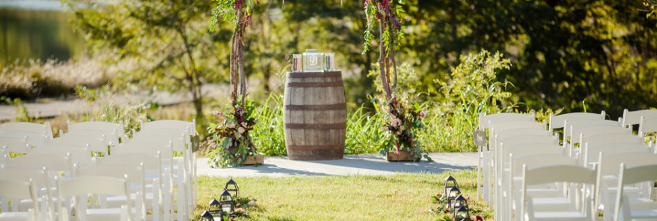 beautiful outdoor wedding space