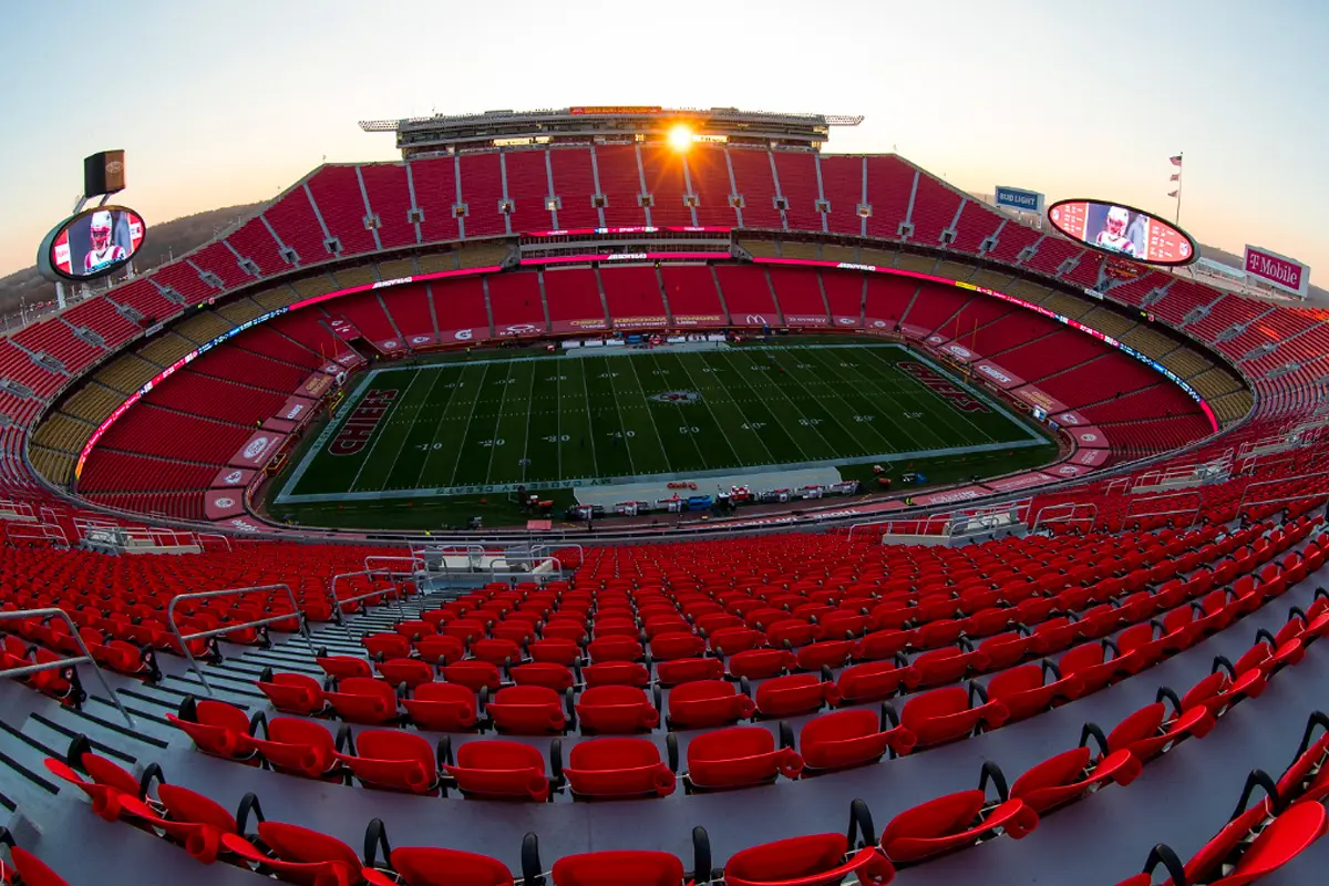 Arrowhead Stadium, home of the Kansas City Chiefs