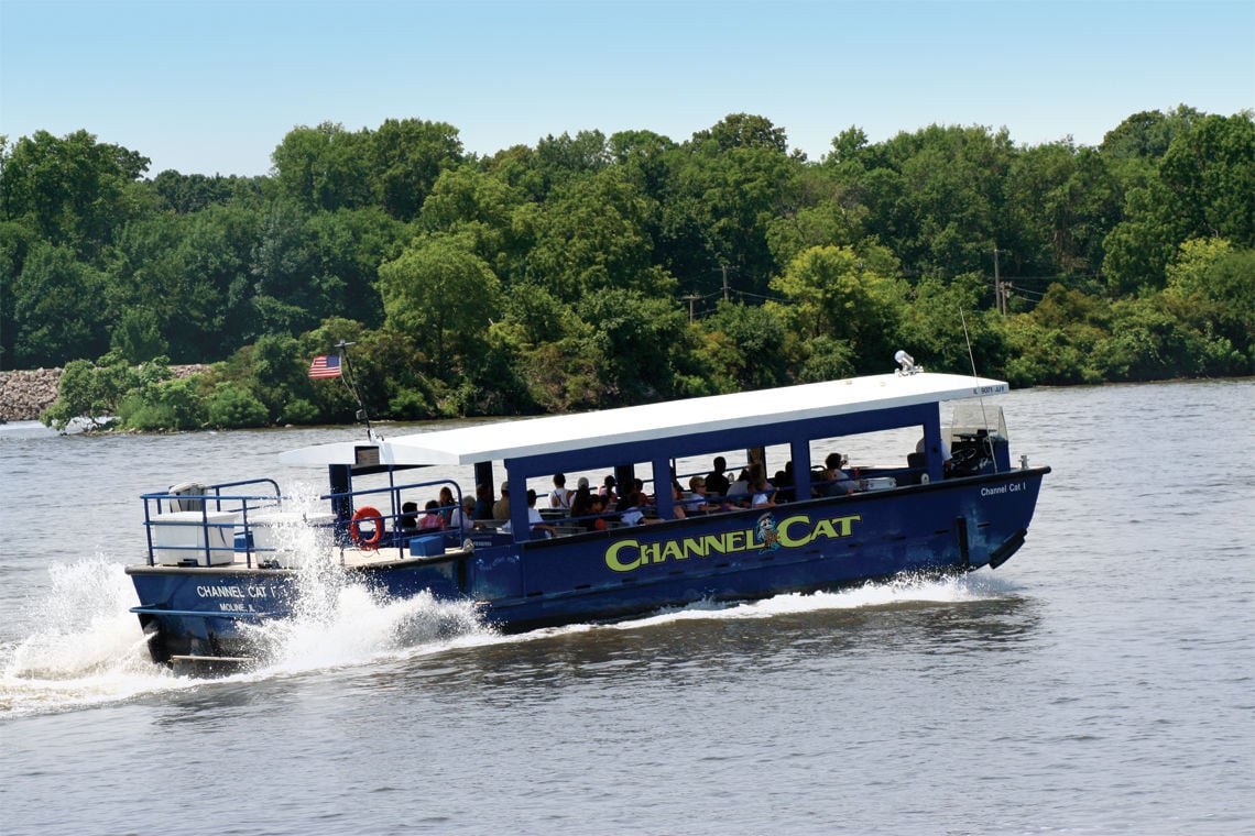The Channel Cat Water Taxi on the Mississippi River