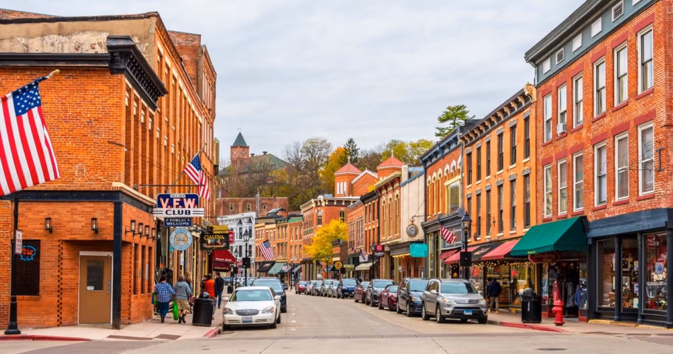Historic Main Street in Galena, IL