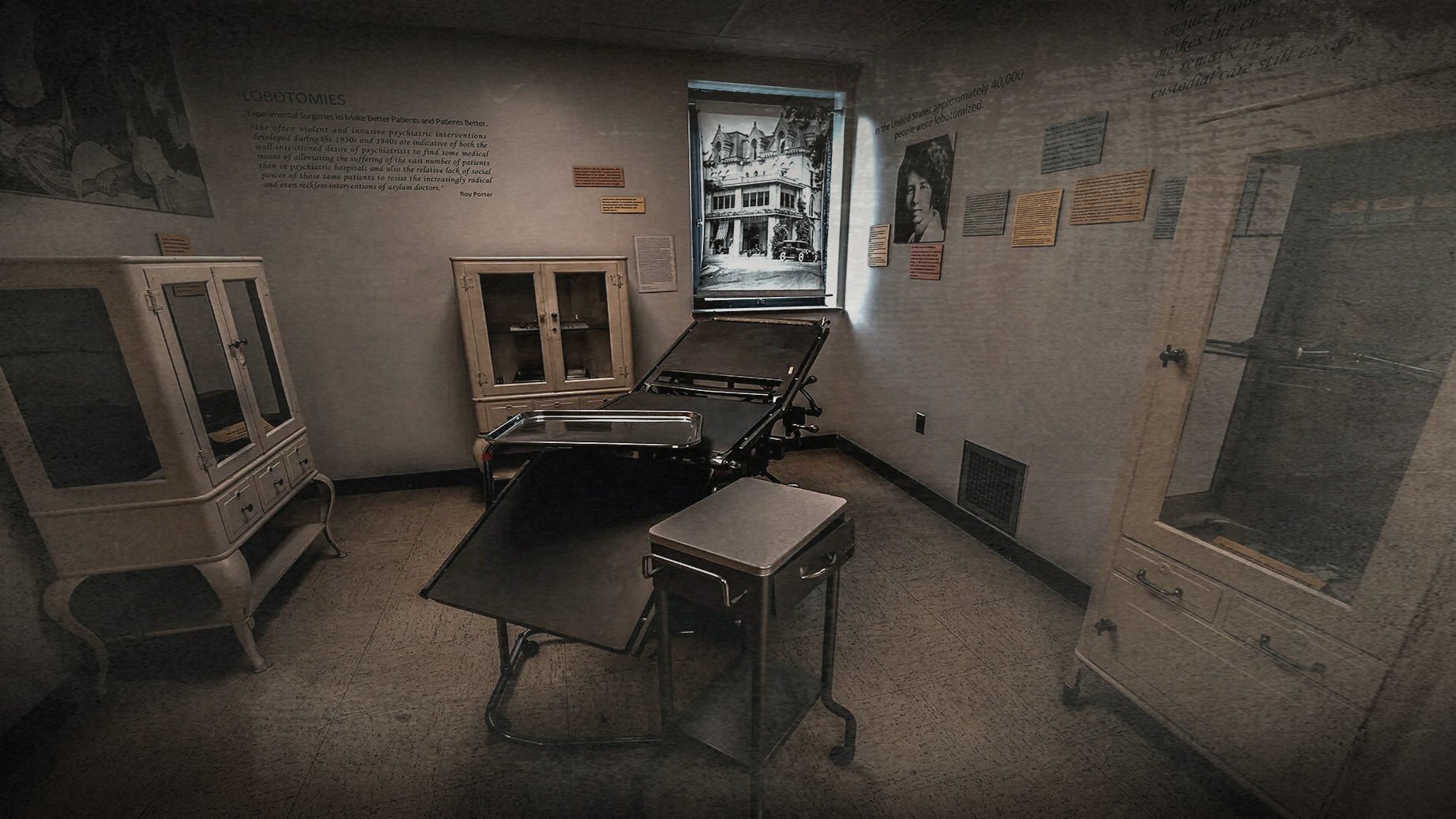 An exhibit at the Glore Psychiatric Museum