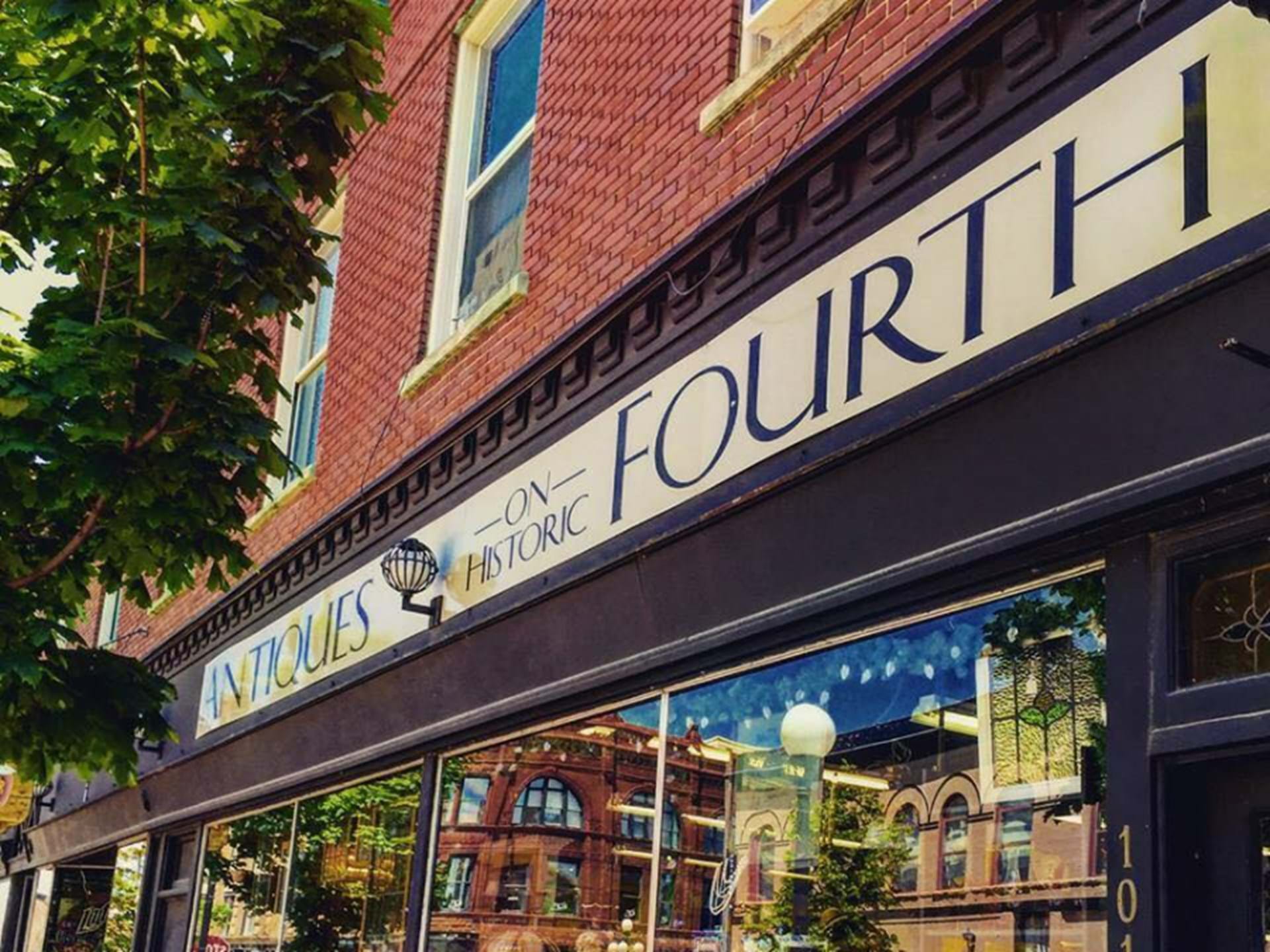 A street view of Historic Fourth Street in Sioux City