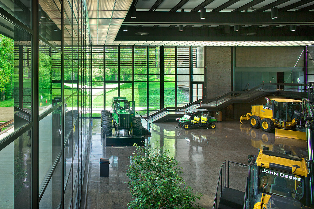 Exhibits at the John Deere Pavilion in Moline