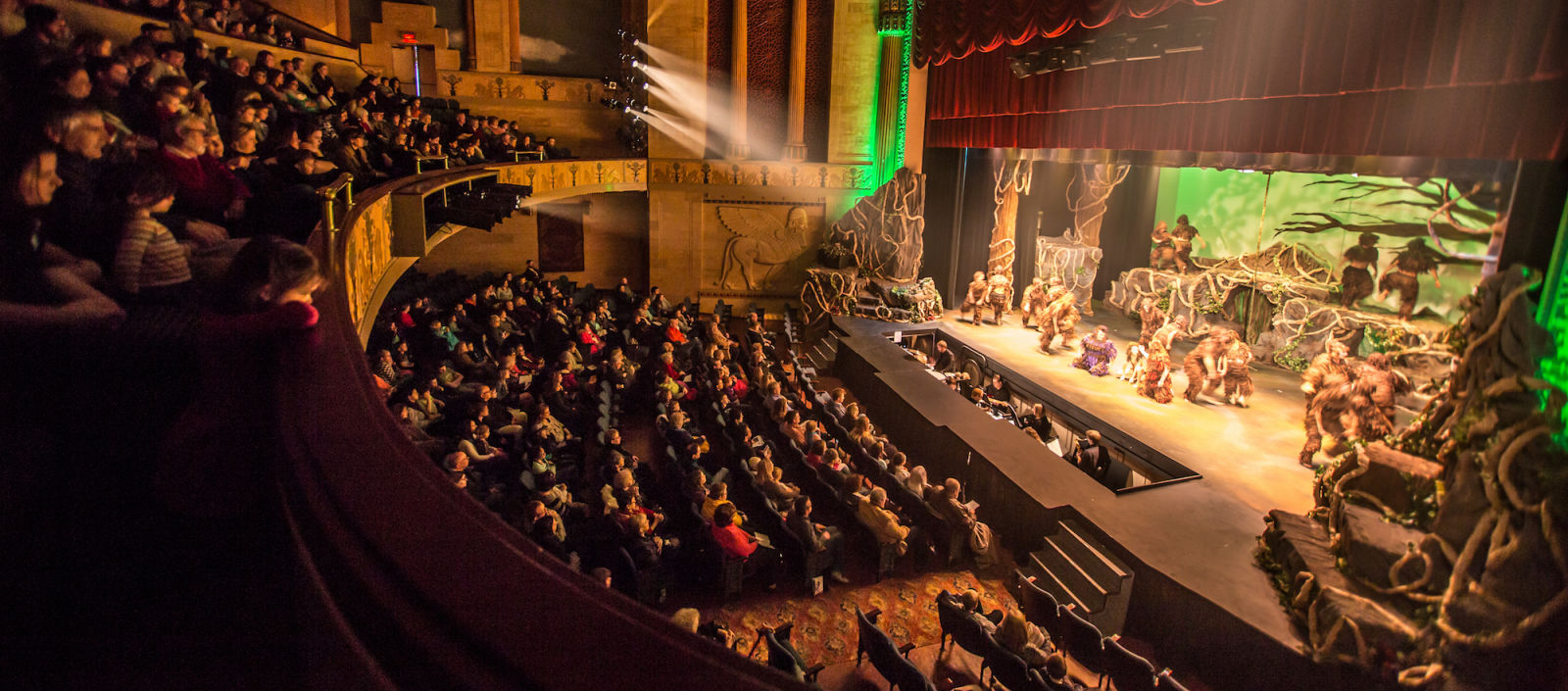 The ornate interior of the Missouri Theater