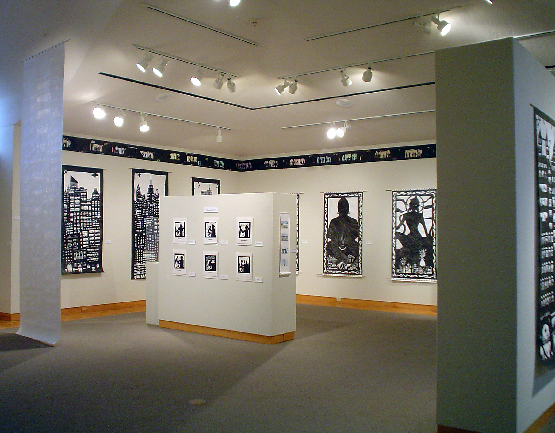 The Quincy Art Center building and sculpture garden