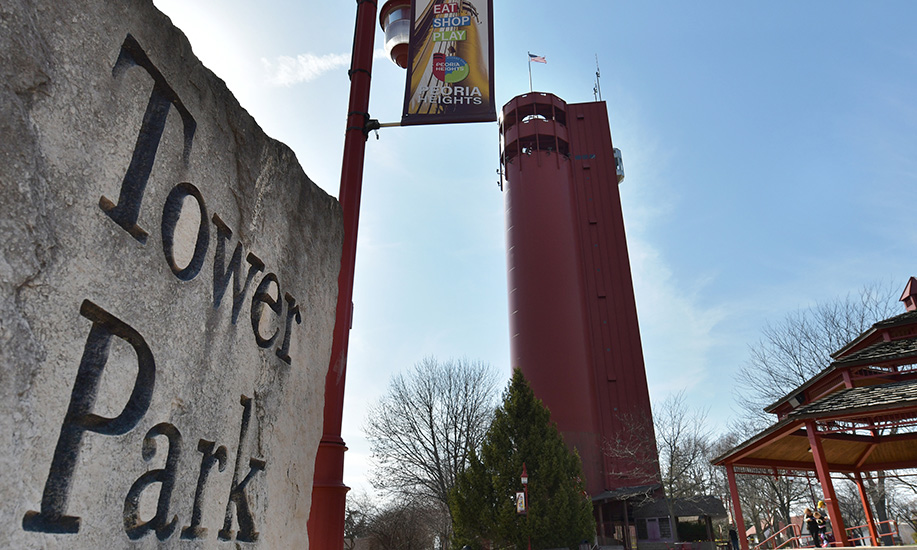 The observation tower at Tower Park in East Peoria